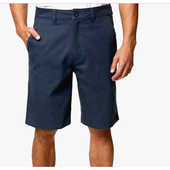 Hang Ten Mens 11" Stretch WalkShorts 1271241 Walk Short Blue Size 32 - Picture 1 of 6